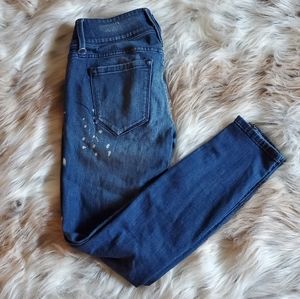 Bebe Paint Splatter Skinnt Jeans